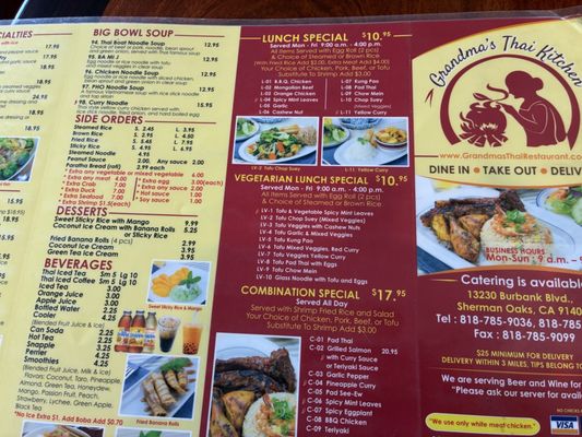 Menu photo 3 Grandma's Thai Kitchen Sherman Oaks, CA