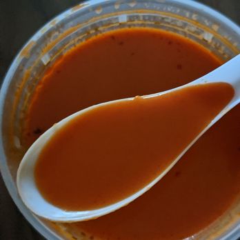 Dum Pukht - Tomato soup after stirring - Indian Near Me - Markham, Ontario