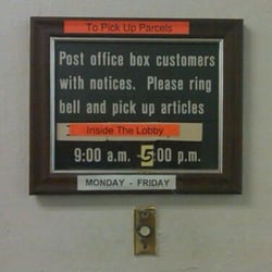 US Post Office - The sign says it all: Obviously a group art project of the finest kind.