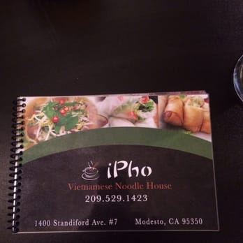 Happy Pho - Front Menu - Vietnamese Near Me - Modesto, California