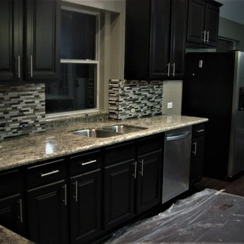 Red River Granite Importers - Our Custom Bull Nose Granite Kitchen & Mosaic Tile Back Splash - Tiling Near Me - Spring, Texas Red River Granite Importers - Our Custom Bull Nose Granite Kitchen & Mosaic Tile Back Splash - Tiling Near Me - Spring, Texas