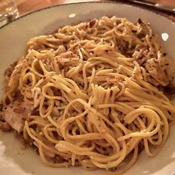 Nancy's Hustle - Swordfish Capellini - New American Near Me - Houston, Texas
