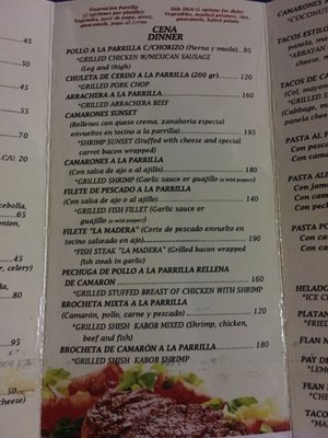 Menu photo 2 La Terracita Zihuatanejo, GRO Menu photo 2 La Terracita Zihuatanejo, GRO