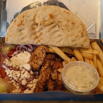 Saloniki Greek - Chicken plate - Greek Near Me - Cambridge, Massachusetts