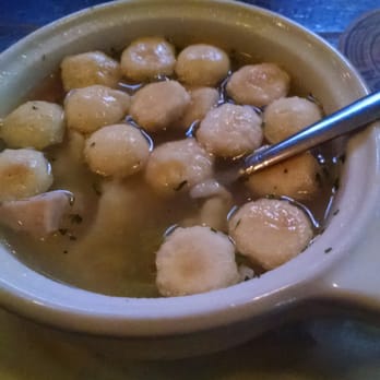 Mo's Irish Pub - The not as famous soup, chicken dumpling, after adding high quality oyster crackers. - New American Near Me - Milwaukee, Wisconsin