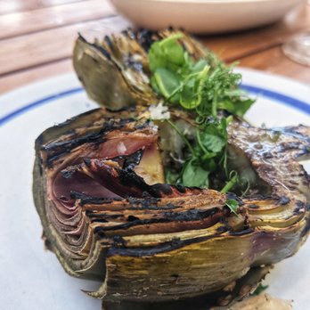 CRU - Grilled artichoke - Seafood Near Me - Nantucket, Massachusetts