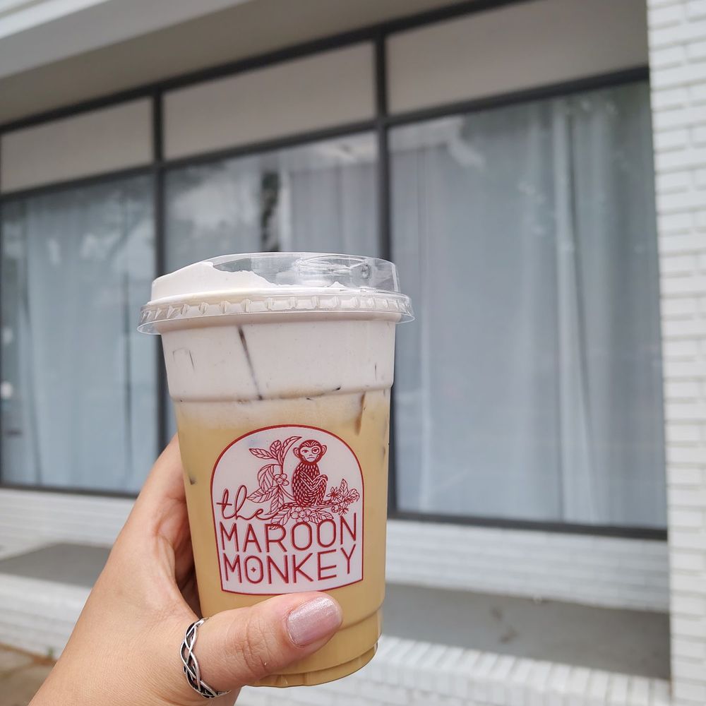 Maroon Monkey Coffee - Blueberry cobbler latte - Coffee & Tea Near Me - Wilmington, North Carolina Maroon Monkey Coffee - Blueberry cobbler latte - Coffee & Tea Near Me - Wilmington, North Carolina