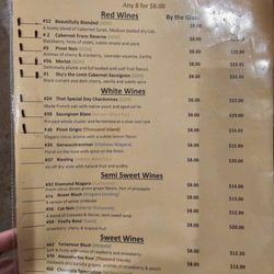 Still On The Hill Winery & Spirits - Wine menu