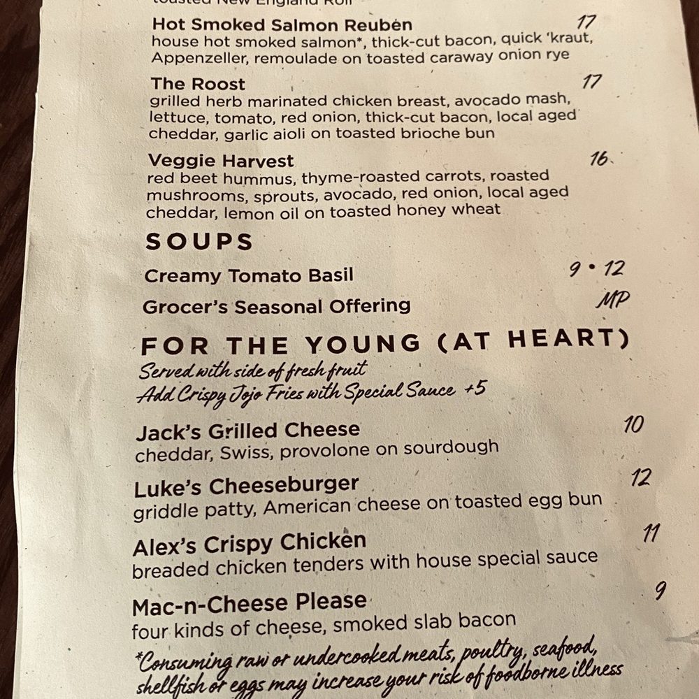 The Grocer's Table - Menu - Cafes Near Me - Wayzata, Minnesota The Grocer's Table - Menu - Cafes Near Me - Wayzata, Minnesota