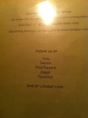 Menu photo 7 Lelabar New York, NY Menu photo 7 Lelabar New York, NY