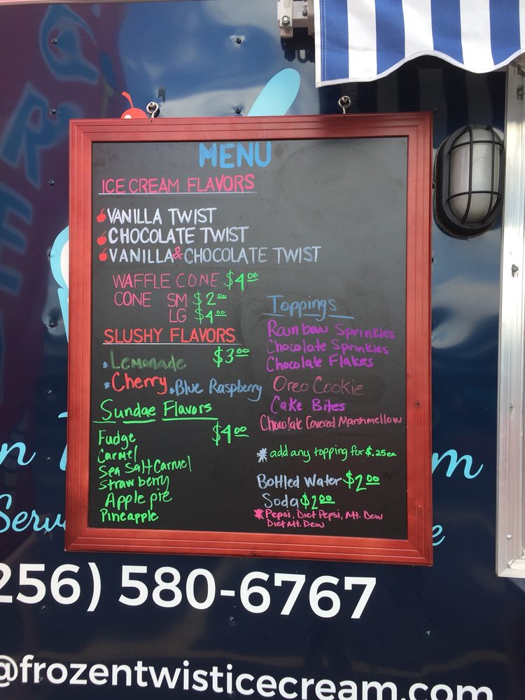 FROZEN TWIST ICE CREAM Updated August 2024 Decatur, Alabama Ice