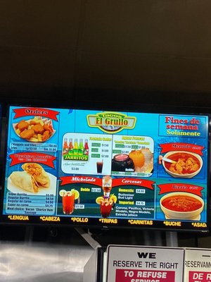 Menu photo 2 Tacos El Grullo Visalia, CA Menu photo 2 Tacos El Grullo Visalia, CA