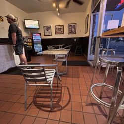 Inside seating.