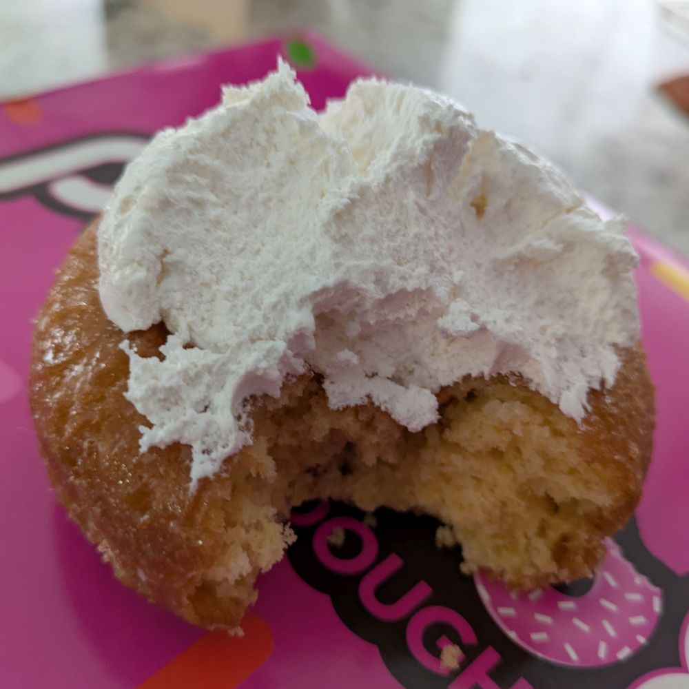 Pinkbox Doughnuts - @endoedibles on Instagram 05/31/25 Kentucky Cornbread - Glazed Cornbread Cake Doughnut, White Whip, Honey Drizzle - Donuts Near Me - Las Vegas, Nevada Pinkbox Doughnuts - @endoedibles on Instagram 05/31/25 Kentucky Cornbread - Glazed Cornbread Cake Doughnut, White Whip, Honey Drizzle - Donuts Near Me - Las Vegas, Nevada