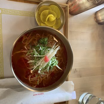Gom Ramen - Gom Ramen with no meat. Spicy level 3! - Noodles Near Me - El Paso, Texas Gom Ramen - Gom Ramen with no meat. Spicy level 3! - Noodles Near Me - El Paso, Texas