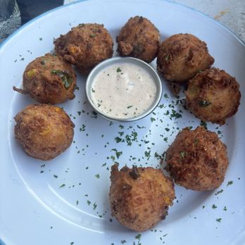 TLC Austin - Andouille & Cheddar Hushpuppies - American Near Me - Austin, Texas