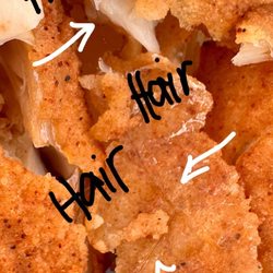 Wings Mania - Long hair embedded in fish