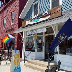 Laughing Fish Gallery - My favorite shop in Suttons Bay & the cutest storefront!