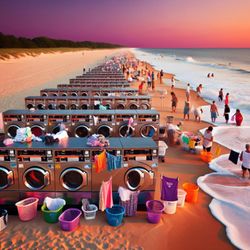 Beach Day Laundry - Have a Beach Day not a Laundry Day.   Dip Feet in ocean or stroll Main Ave while your laundry gets done.