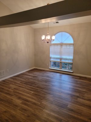 Interior  Painting and New Flooring - Interior Paint and New Flooring to add new life to the room.