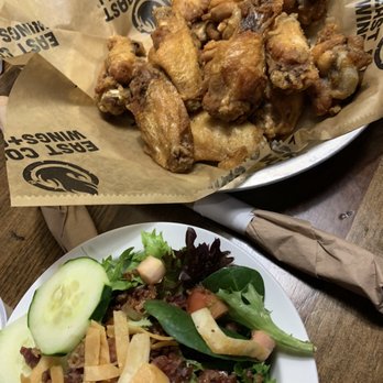 East Coast Wings + Grill - Lemon pepper wings with no extra sauce and side salad. - American Near Me - Waxhaw, North Carolina East Coast Wings + Grill - Lemon pepper wings with no extra sauce and side salad. - American Near Me - Waxhaw, North Carolina