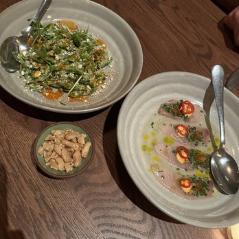 Brasero - Hamachi and pea salad - Latin American Near Me - Chicago, Illinois Brasero - Hamachi and pea salad - Latin American Near Me - Chicago, Illinois
