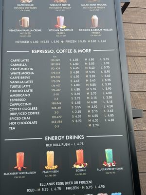 Menu photo 3 Ellianos Coffee - Perry Perry, FL