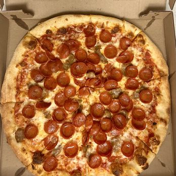 CS New York Pizza - Pepperoni and sausage pizza - Pizza Near Me - Rockville, Maryland CS New York Pizza - Pepperoni and sausage pizza - Pizza Near Me - Rockville, Maryland