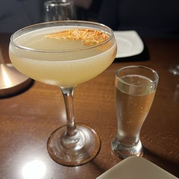 Amoura Restaurant - Cocktail (like a French 75) - Mediterranean Near Me - South San Francisco, California