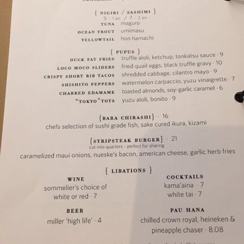 Stripsteak - HH menu - Steakhouses Near Me - Honolulu, Hawaii Stripsteak - HH menu - Steakhouses Near Me - Honolulu, Hawaii