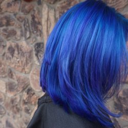 Angie Castro - Beautiful blue and Brazilian bond builder treatment. Keeps your hair beautiful and strong!