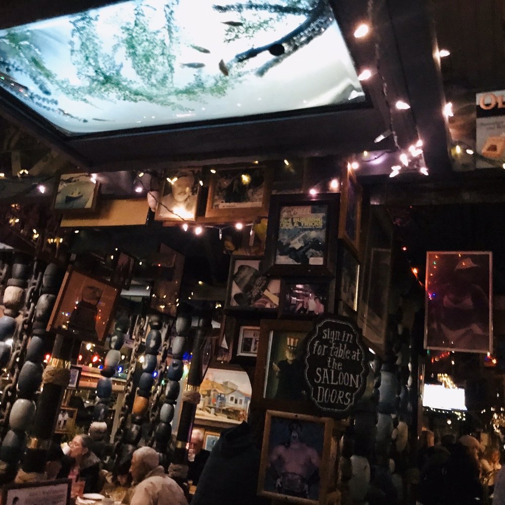Turk's Dana Warf - Fish tank in the ceiling - Dive Bars Near Me - Dana Point, California Turk's Dana Warf - Fish tank in the ceiling - Dive Bars Near Me - Dana Point, California