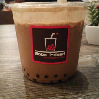 Boba Indeed - Mocha Milk Tea w/Boba. - Desserts Near Me - Downey, California