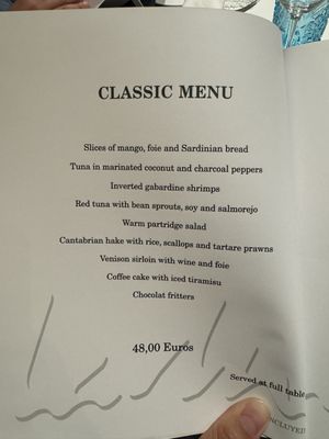 Menu photo 1 La Montería Madrid, M Menu photo 1 La Montería Madrid, M