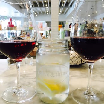 Olive & Thyme - House pinot's and a mason jar glass of water.... Perfect lunch combo! - Sandwiches Near Me - Toluca Lake, California Olive & Thyme - House pinot's and a mason jar glass of water.... Perfect lunch combo! - Sandwiches Near Me - Toluca Lake, California