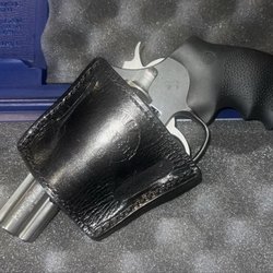 High Noon Roasters - Colt King Cobra 3" and medium sized horse hide wingman holster.