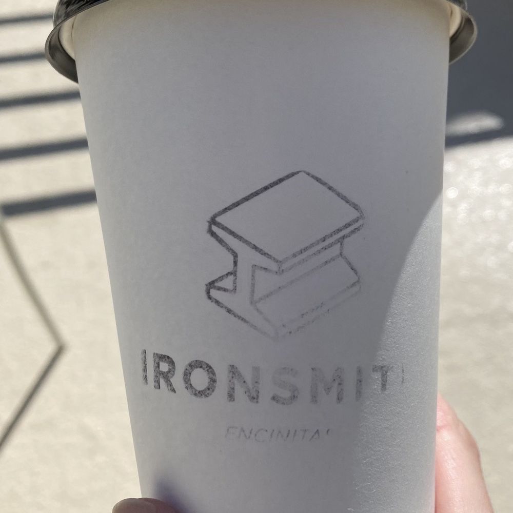 Ironsmith Coffee Roasters - Hot Dirty Chai w Oat Milk - Coffee Roasteries Near Me - Encinitas, California