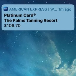 The rip off of the Palms tanning resort on my account.