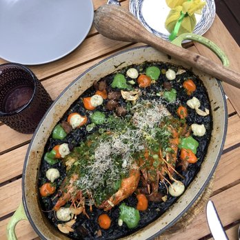 Seven Reasons - Chorizo and Prawns Black Rice - Latin American Near Me - Washington, DC, District of Columbia