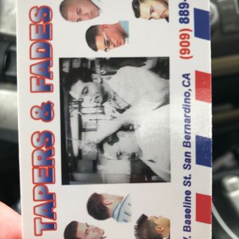 Tapers Fades - Business card from the barbershop - Barbers Near Me - San Bernardino, California Tapers Fades - Business card from the barbershop - Barbers Near Me - San Bernardino, California