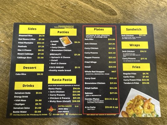 Menu photo 2 Fiya Spice Caribbean Pittsburg, CA