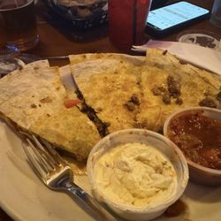Whiskey's Roadhouse - Taco Quesadilla. So thick and yummy!