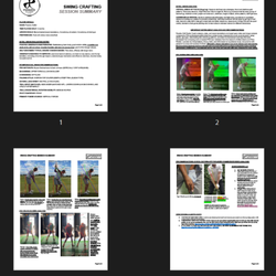 Paradox Golf Studio - EXAMPLE SWING CRAFTING SESSION SUMMARY - a golden document of record, accountability, data, and reference.