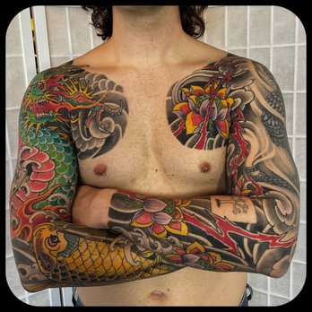 Japanese Ink | Front and back! Super cool Japanese tattoos