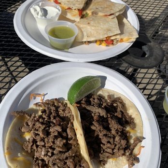 Taco Shop - Asada tacos (meat and cheese) and asada quesadilla 2/9/22 - Tacos Near Me - Reno, Nevada Taco Shop - Asada tacos (meat and cheese) and asada quesadilla 2/9/22 - Tacos Near Me - Reno, Nevada