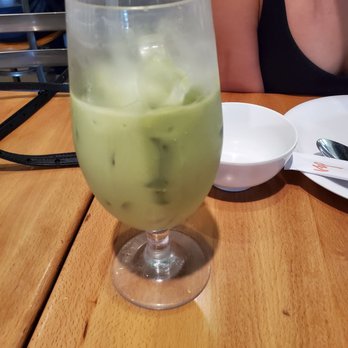 Too Thai Street Eats - Thai Green Tea (girlfriend and I drank some) - Thai Near Me - Carrollton, Texas