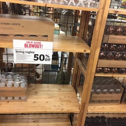 Chris the manager, Rachel the cashier explained to me that the lights stocked immediately to the right of sign were not 50% off. Seriously Chris the manager, Rachel the cashier explained to me that the lights stocked immediately to the right of sign were not 50% off. Seriously