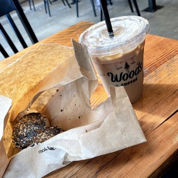 Woods Coffee - everything bagel bites, oat latte - Coffee & Tea Near Me - Bellevue, Washington