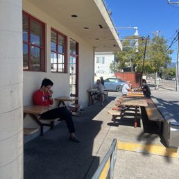 outside