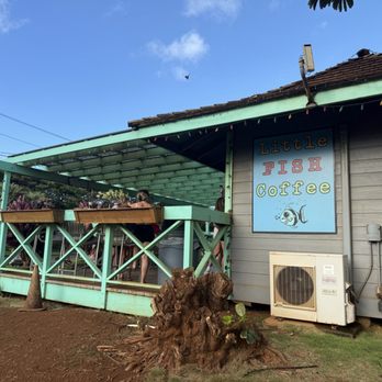 Little Fish Coffee - Side of building - Cafes Near Me - Koloa, Hawaii Little Fish Coffee - Side of building - Cafes Near Me - Koloa, Hawaii